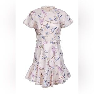 NWT Zimmermann Mercer Flutter Dress in Ecru Floral Paradiso Print 1